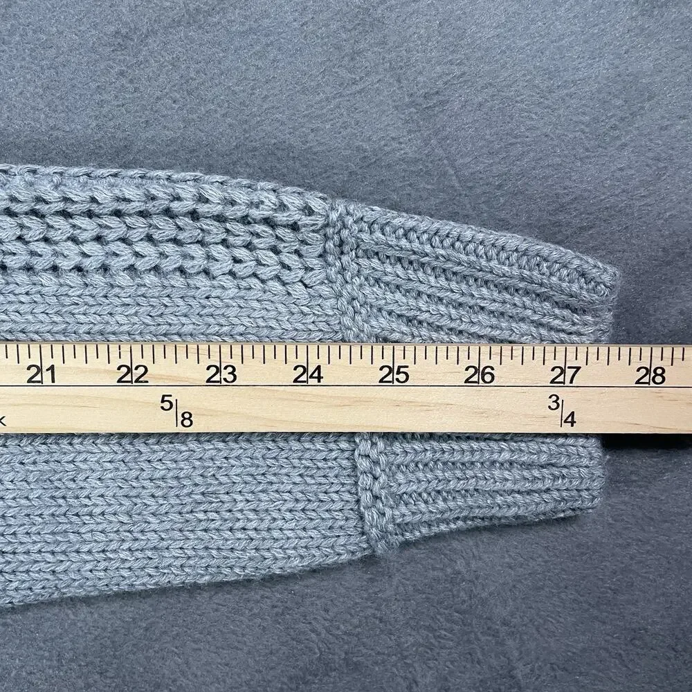 PG Field Sweater Gray Mens XL Knit Cable Crewneck Cotton Outdoor Casual